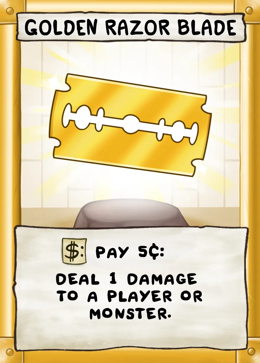 Golden Razor Blade