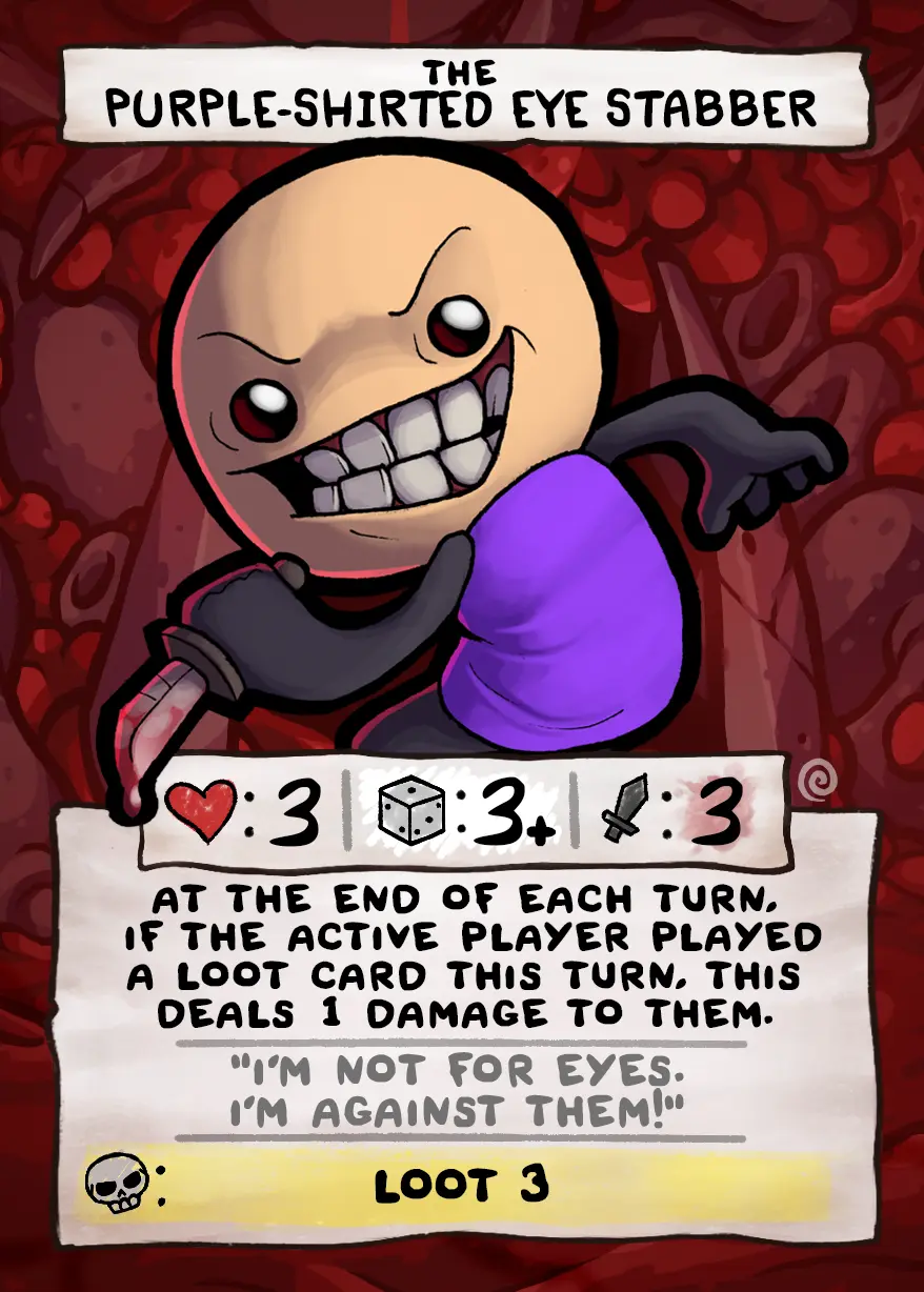 The Purple-Shirted Eye Stabber
